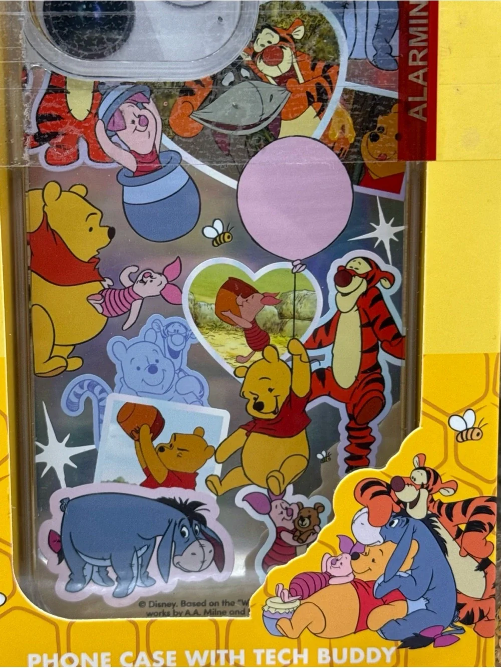 Disney Winnie the Pooh Yellow Tech Buddy iPhone 15 Pro Max Case